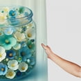 thumbnail image 3 of Awypu Home Bathtubs Bathroom Curtain Decoration Ukrainian Summer Wildflower Flower in Vase Waterproof Shower Curtain Multiple Sizes White, 3 of 7