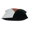 thumbnail image 3 of Parkland Collection Arcas 20x20" Geometric Cotton Throw Pillow in Black/Orange, 3 of 6