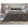 thumbnail image 1 of Dogs Comforter & Sham Bedding Set, Abstract Origami Style Graphic Dog in Lively Colors Geometrical Animal Design, 3 pcs Duvet Set Microfiber Filling Quilt, 5 Sizes, Multicolor, by Ambesonne, 1 of 4