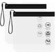 thumbnail image 1 of 2Pcs Clear Travel Toiletry Bag,20 x 20cm Airport Security Liquids Bags,Portable Travel Size Zipper Bags, 1 of 5