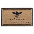 thumbnail image 1 of IH Casa Decor Natural Fibers Door Mat Welcome To Our Hive, 1 of 3