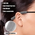 thumbnail image 2 of MODANU 4 Pairs Soft Cotton Glasses Ear Cushion Anti-Slip Eyeglass Ear Cushions Keep Glasses from Slipping Elastic Comfort Eyeglass Ear Grips for Glasses Sunglasses Eyewear Reading Glasses, Gray, 2 of 2