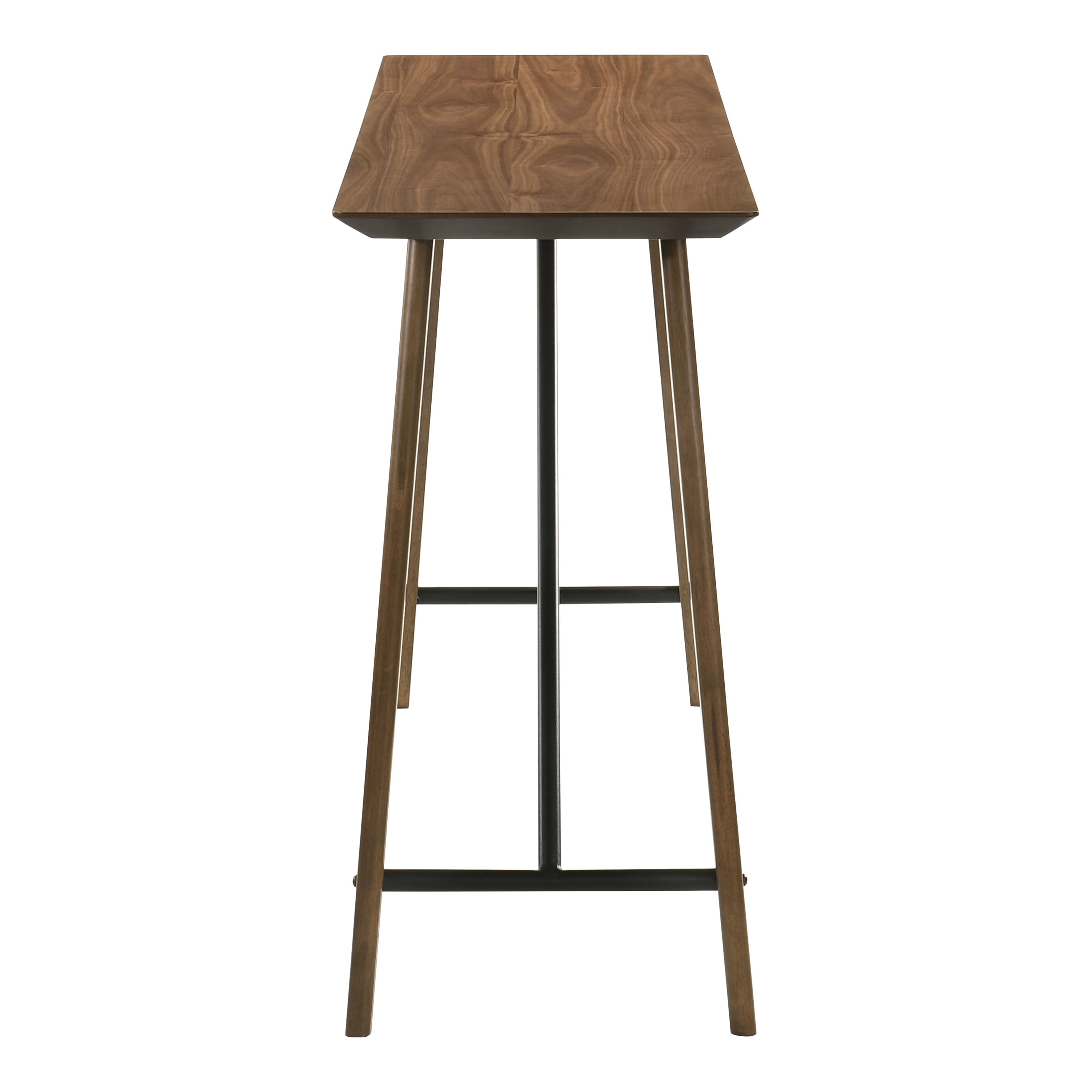 Furniture of America Rusmus 59" Rectangle Counter Height Dining Table, Walnut