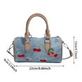 thumbnail image 2 of AJKHSAHDFJ Printed Women's Tote Bag, Cherry Heart-Shaped Shoulder Bag, Shoulder Tote, Chain Strap, Suitable for Any Occasion, Fashionable and Versatile,Brown,Fashion, 2 of 7