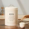 thumbnail image 3 of Large-capacity Cereal Container European Style Rice Preservation Container Home Use Grain Bucket, 3 of 8