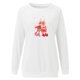 thumbnail image 4 of Pntutb Navidad moda mujer Casual manga larga impreso señoras sudaderas cortas tops Pntutb Pntutb-3277, 4 of 5
