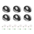thumbnail image 2 of Tope De Puerta Montada En El Piso, Tapón De La Puerta De Media Luna Acero Inoxidable Resistente A Los Rasguños Para Residencias Para Oficinas, 2 of 7
