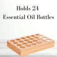 thumbnail image 2 of Bandeja de madera compatible con aceites esenciales de almacenamiento de aromaterapia de lado abierto compatible con botellas de aceite esencial de 15ml (24 botellas) Afortunado Sencillez, 2 of 5