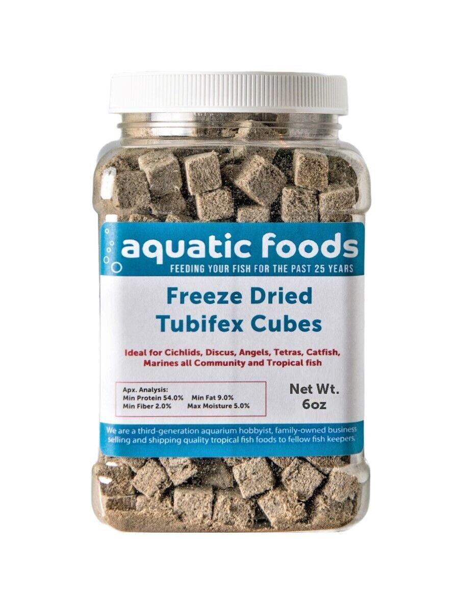 Tubifex WormsFreeze Dried Floating Tubifex Worm Cubes for All