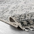thumbnail image 4 of nuLOOM Vasiliki Moroccan Shaggy With Tassels Area Rug, 9' 2" x 12', Off White, 4 of 4