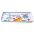 thumbnail image 2 of Cook with Color Melamine Serving Tray, Lightweight Plastic Tray for Serving Food and Drinks, Bad Day to be a Hotdog, 2 of 5