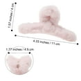 thumbnail image 4 of 5PCS Large Claw Hair Clips for Thick Hair Big Fuzzy Hair Clips for Women Nonslip Strong Hold Hair Claw Clip, 4 of 7