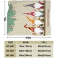 thumbnail image 2 of Christmas Card with Gnomes Lightweight Plush Microfiber Blanket, Warm Cozy Couch Bed TV Blanket Throw Blanket for All Season 60"x80" for Kids Adults, 2 of 5