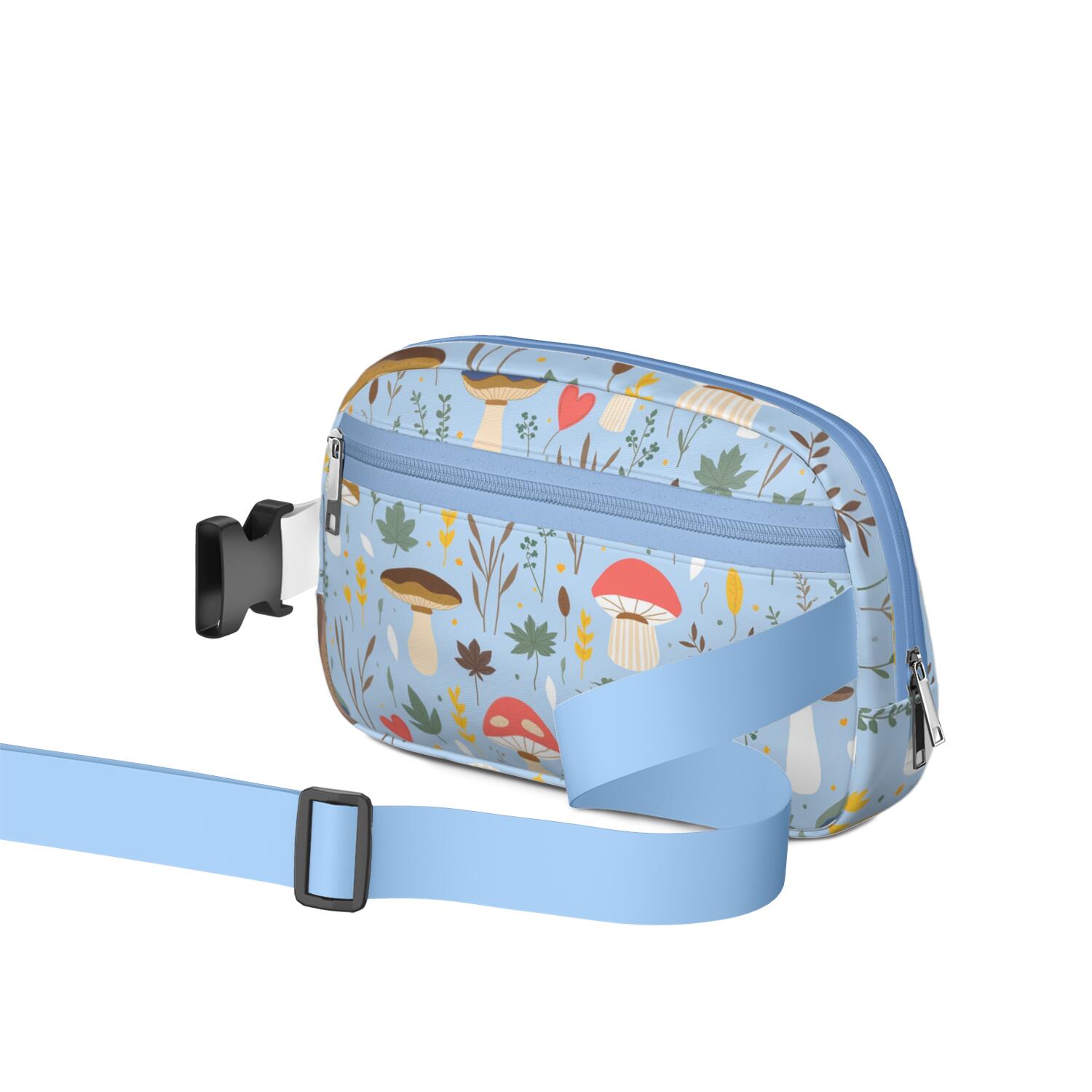 Waist Bag for Men&Women HandsFree Running Belt for Jogging with Adjustable Strap for Casual Running Hiking Cycling Mushroom Sporty Waist Pack
