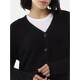 thumbnail image 5 of Time and Tru Women's Super Soft Button Cardigan, Sizes XS-XXXL, 5 of 5