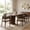 Walnut, variant on Christopher Knight Home 7-Piece Mid Century Dining Set, Oval Table with Rattan Back Chairs, Walnut