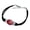 Black, variant on The Flash TV Series Logo Novelty Suede Leather Metal Bracelet