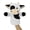 Dairy Cow, variant on NCQ Plush Lamb Hand Puppet Soft Fuzzy Sheep Stuffed Animal for Baby Story Time Safe Washable Stuffed Adult Hands Fit Interactive Play