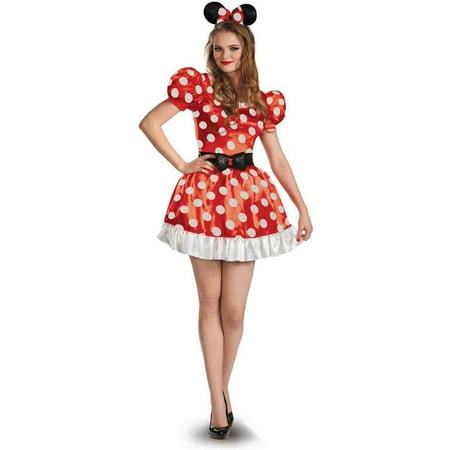 Women's Red Minnie Classic Costume