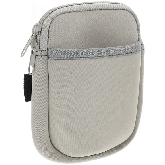Small Zipper Pouch Tumbler with Hot Water Bottle Grey