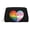 Gold, variant on Waterproof PU Leather Toiletry Cosmetic Bag Rainbow And Transgender Flag Heart Portable Travel Makeup Organizer Bag for Women Gold
