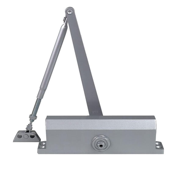Dynasty Hardware Cierrapuertas Hidráulico Comercial Cierre Automático Resorte Tamaño 3 Cumple con Ada Montaje en Superficie Aluminio Rociado Serie 3000
