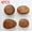 Walnut-4pcs, variant on Scandinavian Solid Wood Handle Clothes Hook Coat Hook Wall-mounted Hook Punch-free Door Clothes Hanger Pebble Shape Cabinet Door