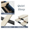 thumbnail image 6 of Allewie Queen Velvet Upholstered Bed Frame with Vertical Channel Tufted Headboard, Navy Blue, 6 of 8