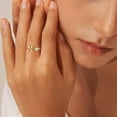 thumbnail image 6 of Gold Plated Rings for Women - Dainty 14K Gold Plated Adjustable Letter Rings Gifts Trendy Stuff Initial Ring Birthday Gift for Women Non Tarnish, 6 of 7