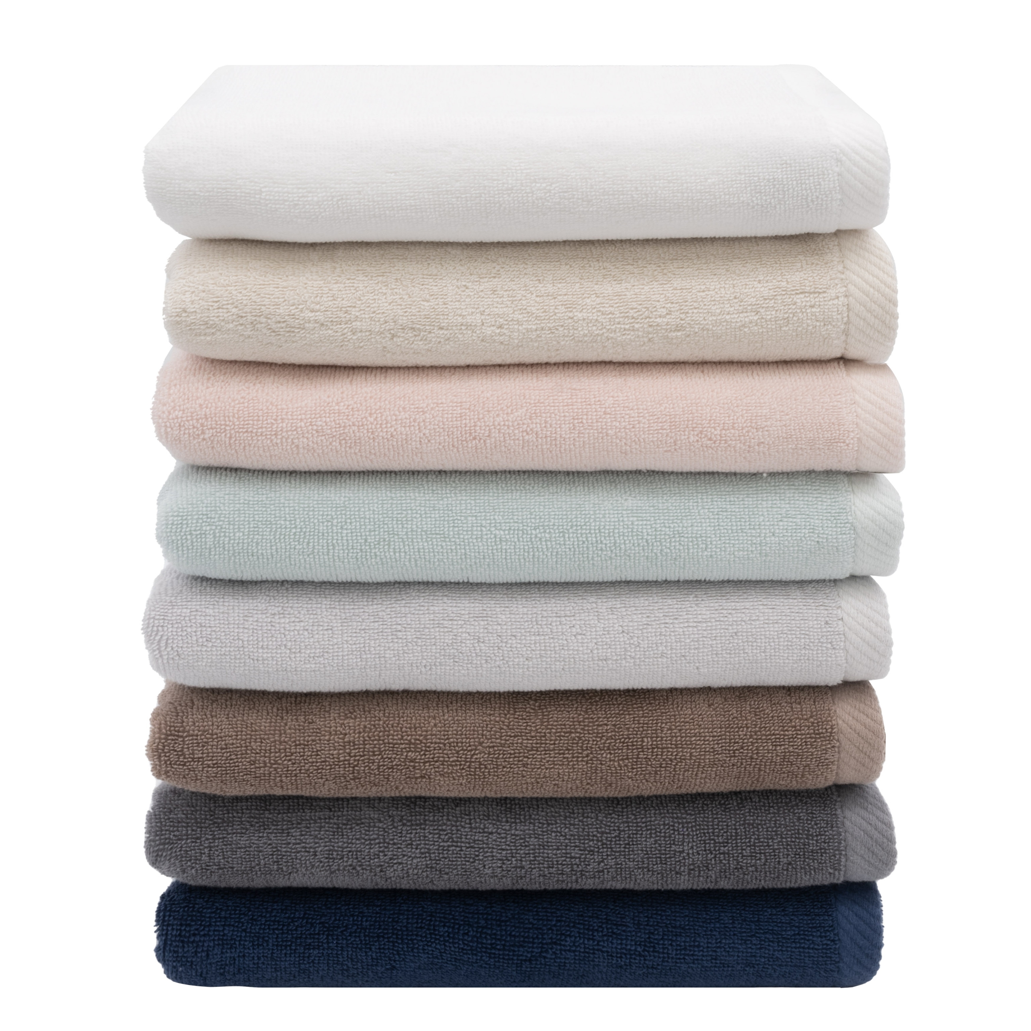 Authentic Hotel and Spa  100% Turkish Cotton Ediree Fingertip Towels - Set of 6 Charcoal