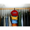 thumbnail image 5 of Perfect Curve Cap Rack36 System – Hat Rack for Baseball Caps | Over Door Organizer | Baseball Cap Organizer | Hat Hangers for closet | Hat Organizer for Wall | 12 clips hold up to 36 caps | Black, 5 of 11