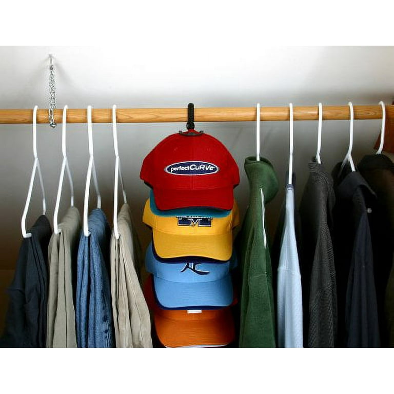 Perfect Curve Cap Rack36 System – Hat Rack for Baseball Caps, Over Door  Organizer, Baseball Cap Organizer, Hat Hangers for closet, Hat Organizer  for Wall