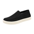 thumbnail image 2 of EKVAHL Women's Orthopedic Slip On Loafers, Woven Non Slip Canvas Mules, Arch Support Soft Flat Sole Travel Daily Outdoor Walking Flats Black, 2 of 4