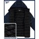 thumbnail image 4 of Chaqueta Reebok ligera con capucha acolchada para hombre, color azul marino, 4 of 7