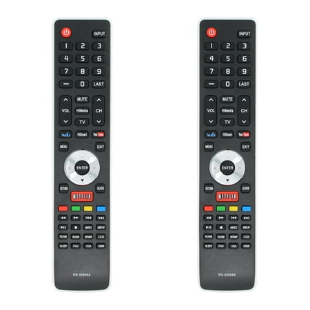 2-Pack EN-33926A Remote Control Replacement - Compatible with Hisense 32H5FC TV