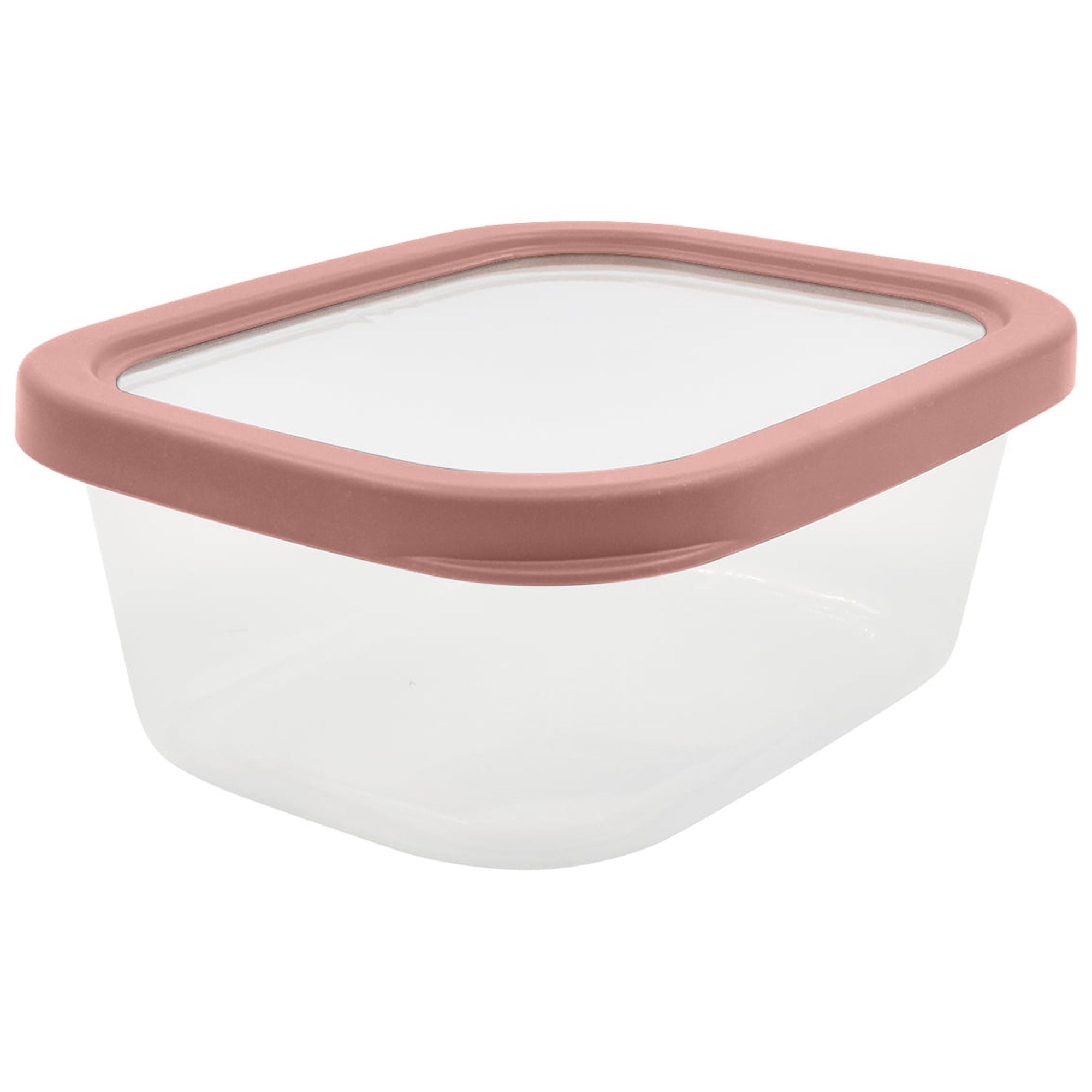 Mainstays Plastic Durable Food Storage Container Set, Red, 6pcs