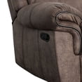 thumbnail image 2 of Benjara Faux Leather Upholstered Recliner Chair with Stitching Details, Brown, 2 of 4