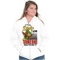 thumbnail image 3 of Woodsy Owl US Forest Service Cartoon Zip Up Hoodie Men's Women's Brisco Brands S, 3 of 6