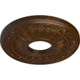 thumbnail image 3 of Ekena Millwork 12 1/8"OD x 3 5/8"ID x 7/8"P Nadia Ceiling Medallion (Fits Canopies up to 4 7/8"), Hand-Painted Root Beer Crackle, 3 of 8