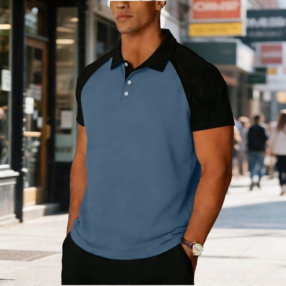 Men's Casual Short Sleeve Shirt with Flannel Collar and Open Front in Soft Towel Fabric