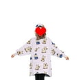 thumbnail image 4 of goowrom Pyjama pour Enfants Couverture Réversible avec Animaux et Capuche, 4 of 9