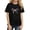 #A07-Black, variant on XADYUY Cute Tops for Girls 10-12 Crewneck Bownot Tshirt Summer Loose Short Sleeve Girls Shirts Fashion Cotton Toddler Tops Girls,Pink,7-8Years