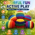 thumbnail image 3 of YWIYIUD 6PCS 1.97inch Portable and Durable Interactive Toys for Party Sports Activities Coordination Training and Stress Reliefing Reusable Colorful KnittedBalls for Teens and Beginners, 3 of 8