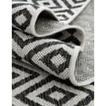 thumbnail image 6 of Jill Zarin Outdoor Collection Area Rug - Costa Rica (4' 1" Round Charcoal Gray/Ivory), 6 of 7