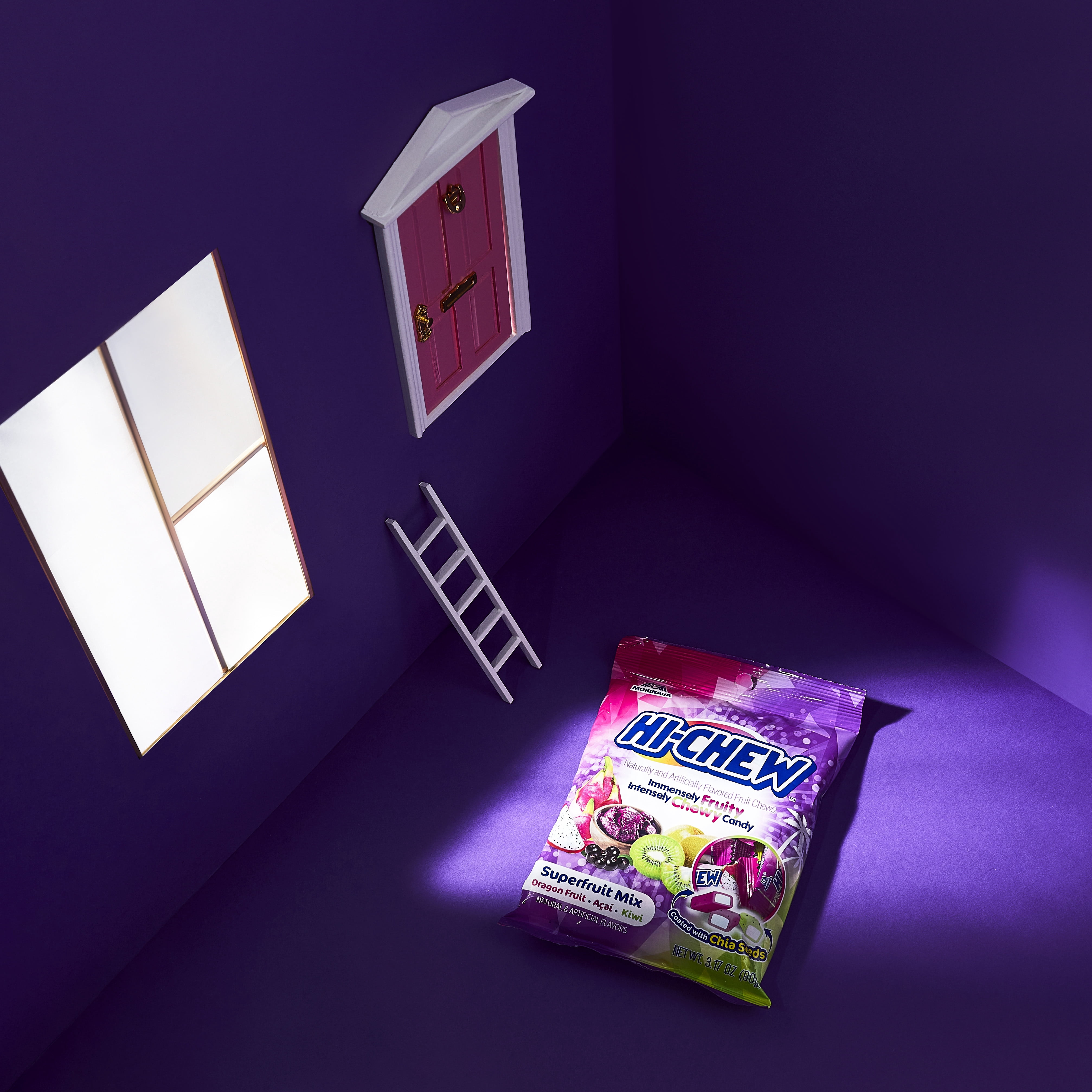 HI-CHEW Superfruit Mix, 6 Bags, 3.17oz each - Kiwi, Acai, Dragonfruit - Unique Fun Soft & Chewy Candy - Immensely Juicy Fruity Candy Flavors, Individually Wrapped for Sharing