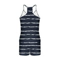 thumbnail image 5 of cfhntfmh Pajamas for Women Sets Sleeveless Tank and Shorts Summer Knit Striped 2-Piece Cute Pjs Soft Loungewear Set, 5 of 6