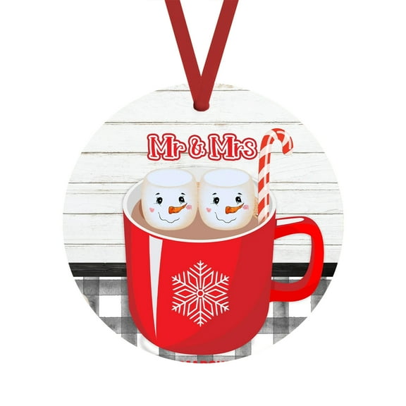 Adornos colgantes navideños para el árbol de Navidad 2024, regalos para familiares y compañeros.