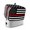 Black, white, red, variant on Toaster Cover 2 Slice, Blue American Flag Dustproof Bakeware Oven Protector with Top Hook, Black White Striped US Flag Stars Waterproof Small Kitchen Appliance Toasters Dust Cover, 11"x6"x8"