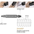 thumbnail image 4 of Extractor de tornillos con 6 extractores de tornillos para extraer tornillos desgastados dañados en una práctica caja de plástico, fabricada en acero rápido JFHHH pequeña, 4 of 5