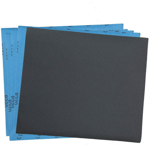 30PCS 320 Grit Dry Wet Sandpaper Sheets, 9 x 11" Silicon Carbide
